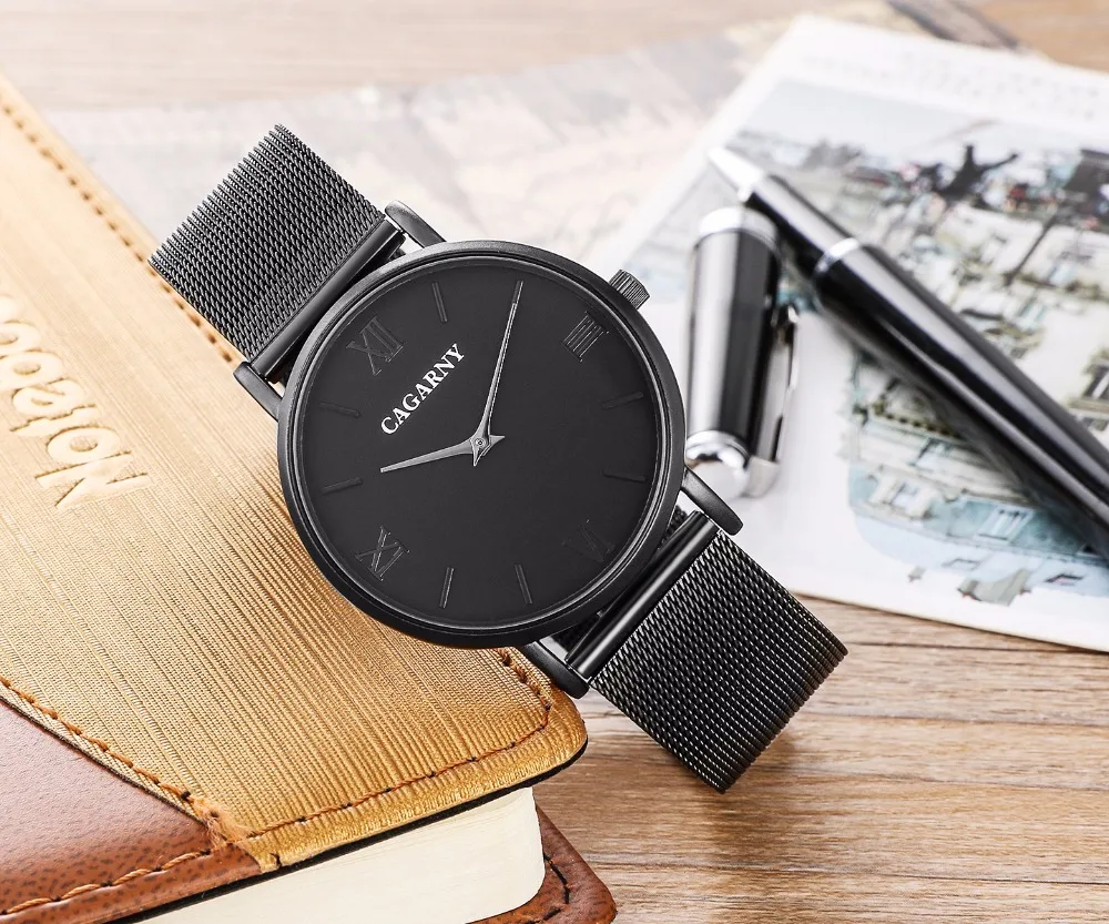 Лидирующий бренд женские часы подарки ультра тонкий сетчатый Браслет из