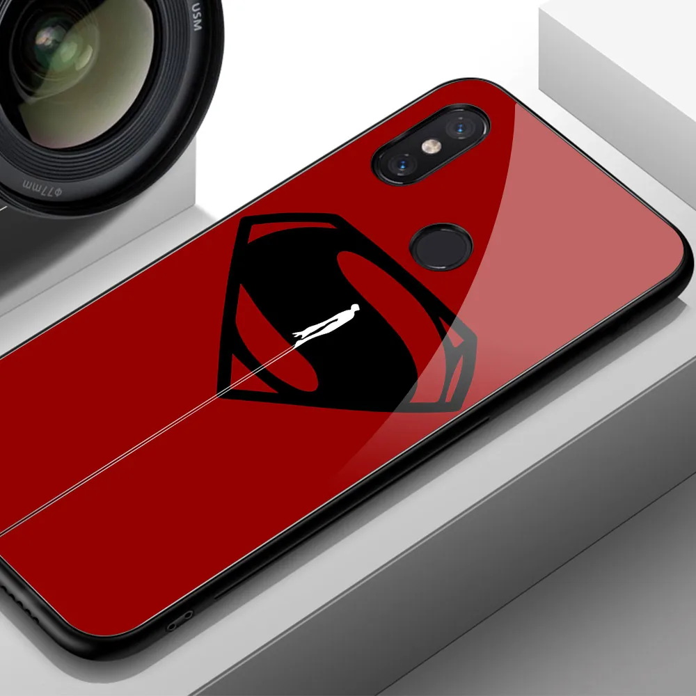 02633 Для Xiaomi mi 6 Чехол закаленное Стекло супермен твердый чехол на заднюю панель телефона для Xiaomi mi 9 чехол mi 6 8 SE LITE mi x 2 2s 3 s MAX 3 - Цвет: 02633