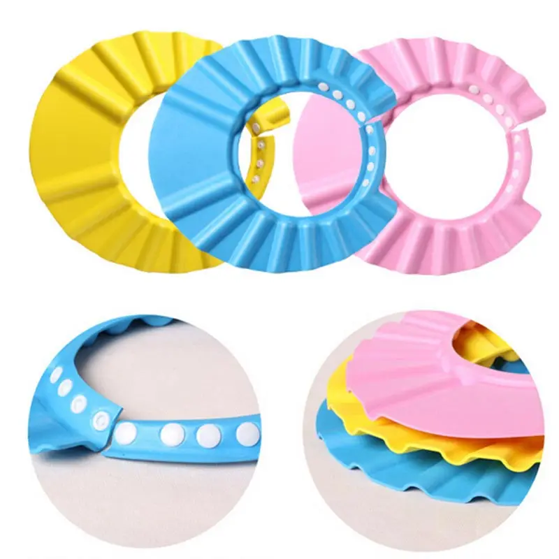 Для маленьких детей мягкий шампунь ванной душ Кепки шапка пены eva Регулируемый