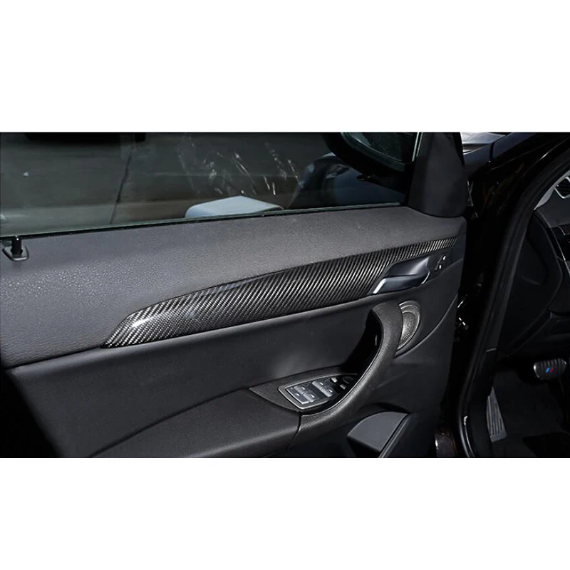 6x100% углеродное волокно подходит для BMW X1 F48 16-17 Внутренняя Крышка центральной