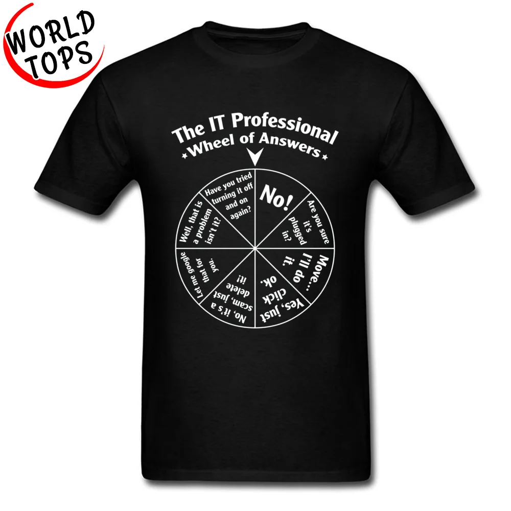 

Discount Tee Shirts The IT Professional Wheel of Answers Mass Effect Faddish Awesome T Shirts For Men 3XL Gintama Tops & Tees