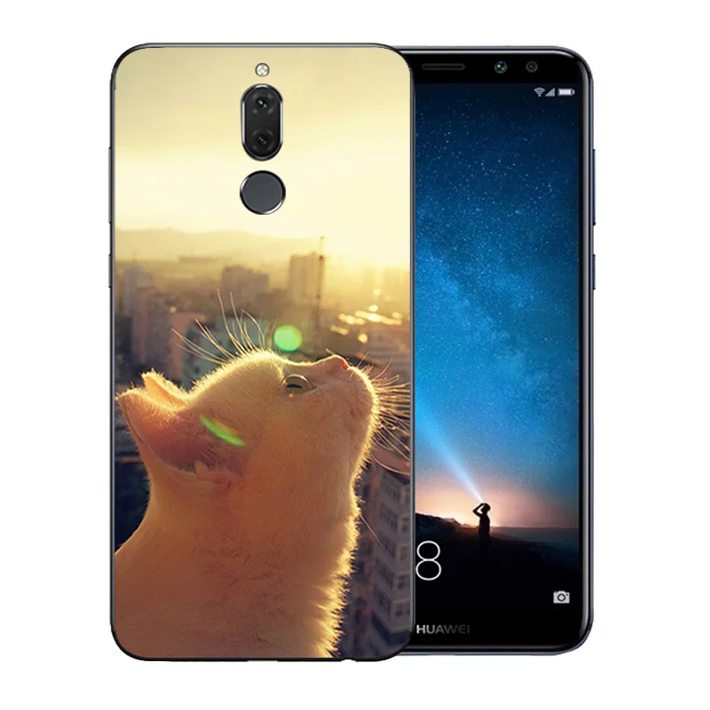 5 9 дюйма для Huawei Nova 2i чехол телефона мягкий силиконовый Mate 10 Lite Luck Cat узорный TPU MaiMang