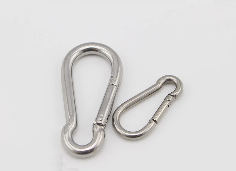 Быстрая Пряжка из нержавеющей стали 304 безопасный пружинный крючок для