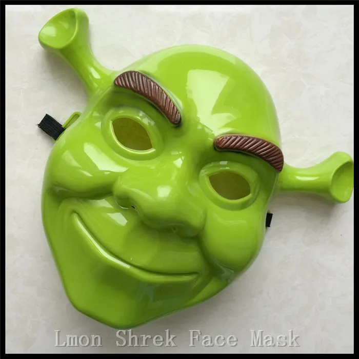 Hot Sale Cool1 Piece New Shrek Mask Halloween party mask Anonymous Guy Fawkes Fancy Dress Adult Costume Accessory Free Shipping