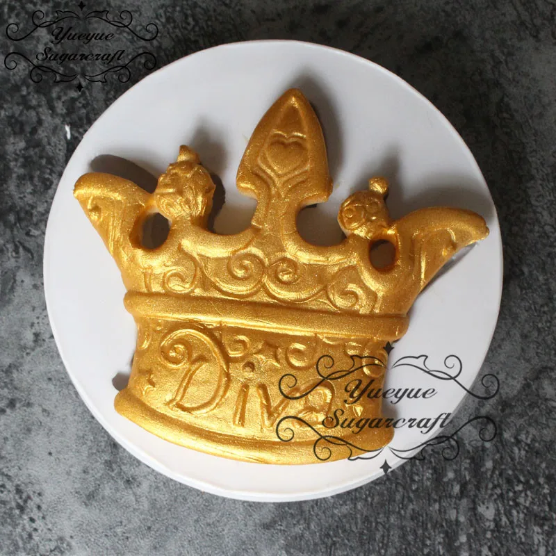 Yueyue Sugarcraft Корона силиконовые формы помадки плесень торт отделочных работ шоколад Gumpaste Плесень