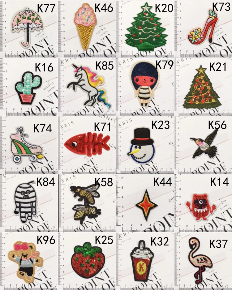 

Cartoon Black Badge Clothes Patch Pants Decoration Feather Repair Hole Embroidery Applique