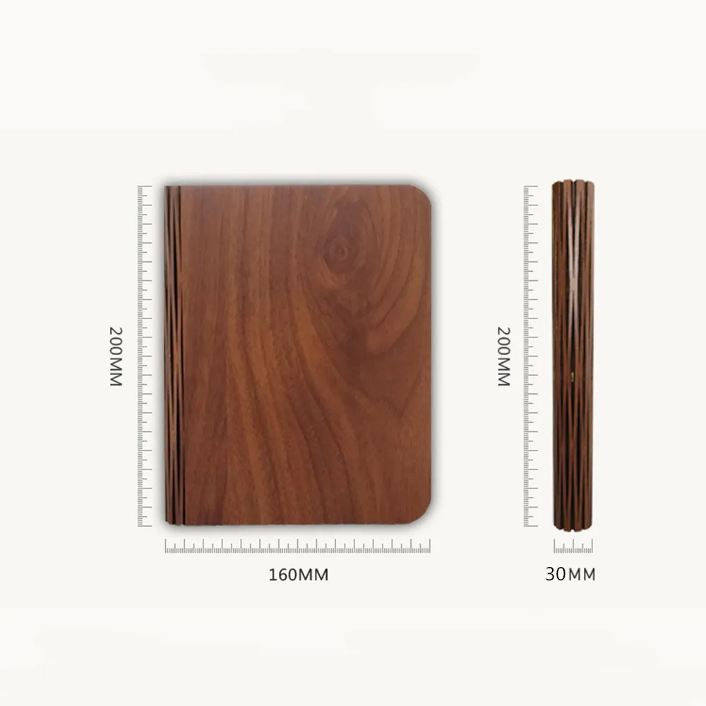 SuperNight 3 in 1 Wooden LED Book Lamp with Bluetooth Speaker TF MP3 Player USB Folding Remote Colorful Night Light Bedside | Лампы и
