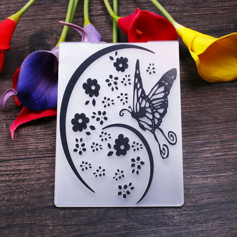 Пластиковая папка для тиснения скрапбукинга папки пластиковые Скрапбукинг