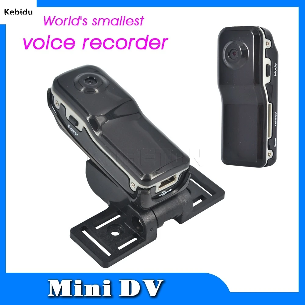 Черная Спортивная мини камера Kebidu DV DVR 720P HD + держатель зажим для наружного
