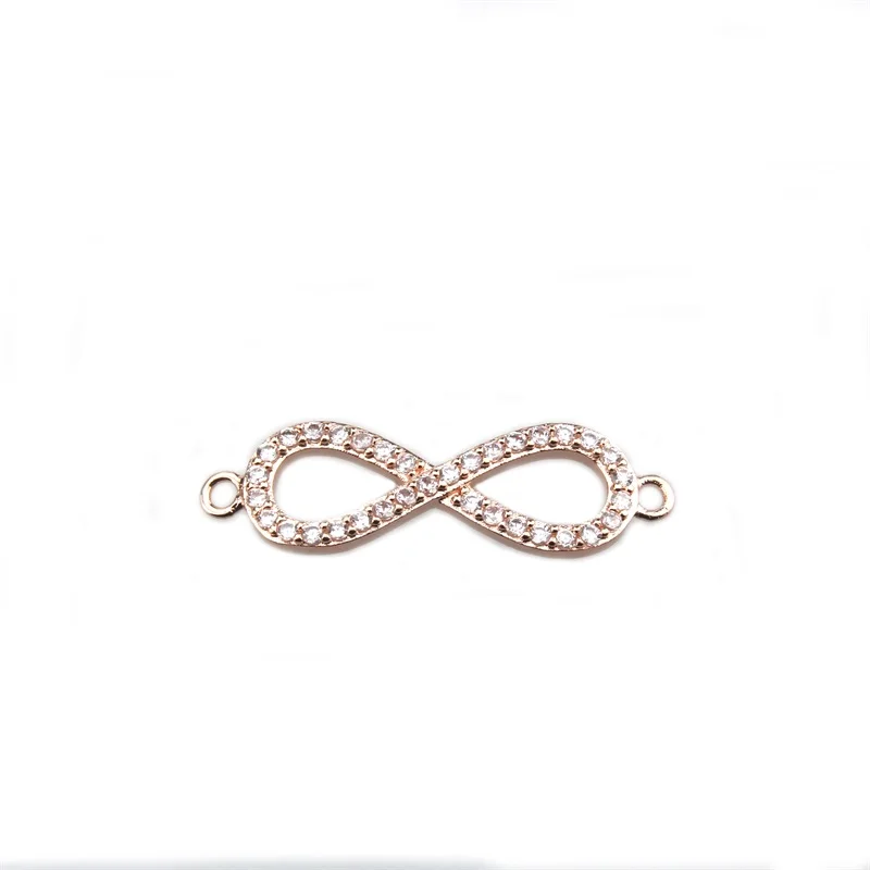 Новый комплект SUNSLL из розового золота/серебра меди белого фианита компактный