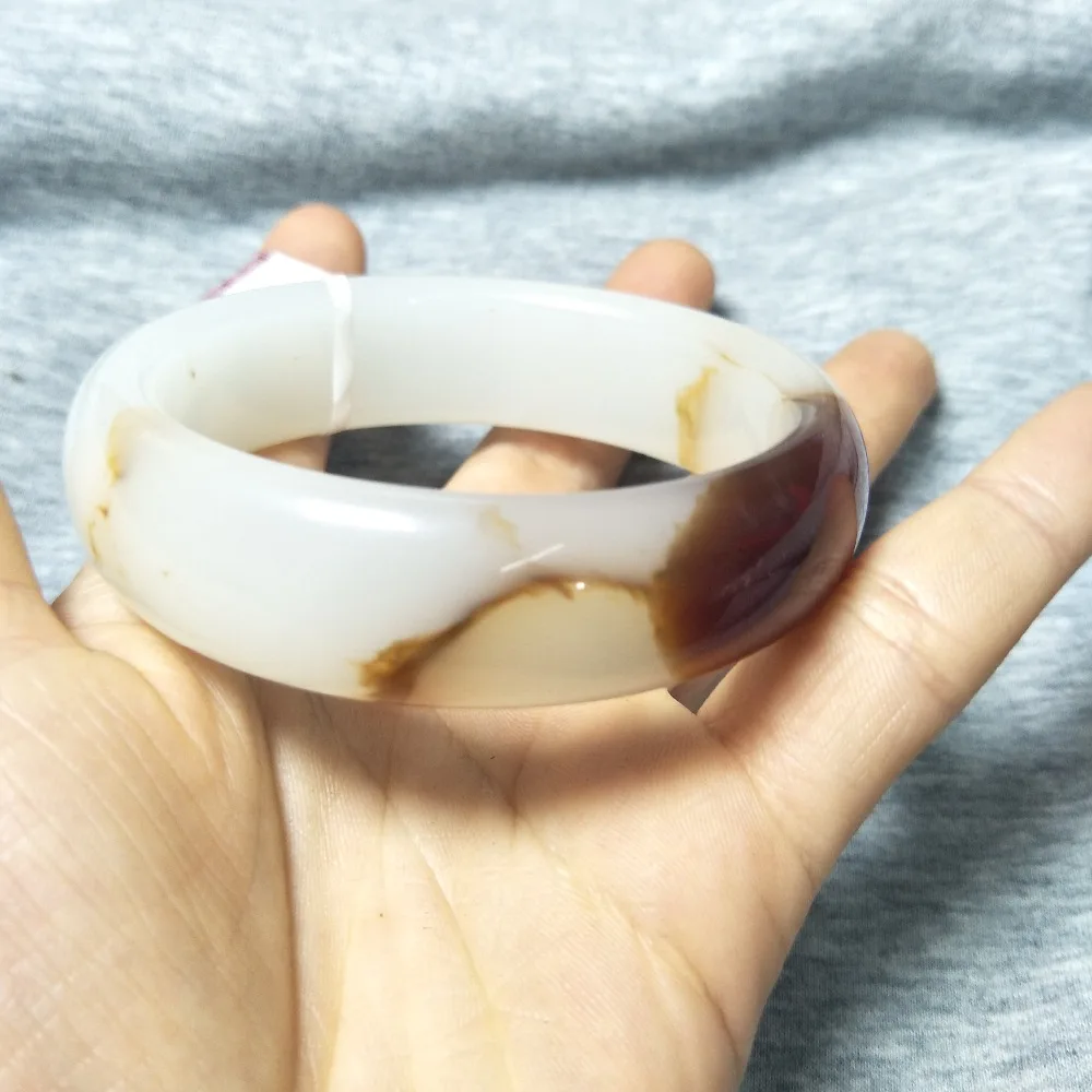 Ювелирные изделия Zheru браслет из чистого натурального белого нефрита с