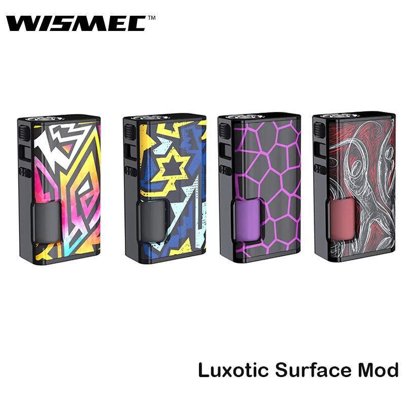 Оригинальный Wismec Luxotic поверхность коробка мод комплект Squonk Mod 80 Вт с 6 5 мл бутылка