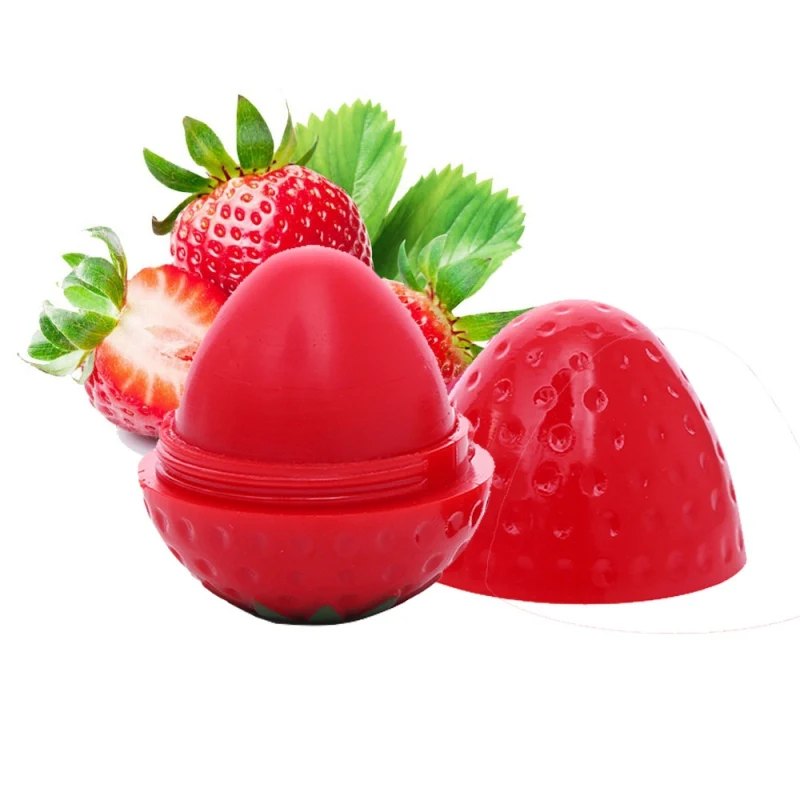 

Natural Lip Balm Strawberry peach lemon Moisturizing Smooth Lip Lines Anti-Drying Lip Care Product Refine repair lip wrinkles