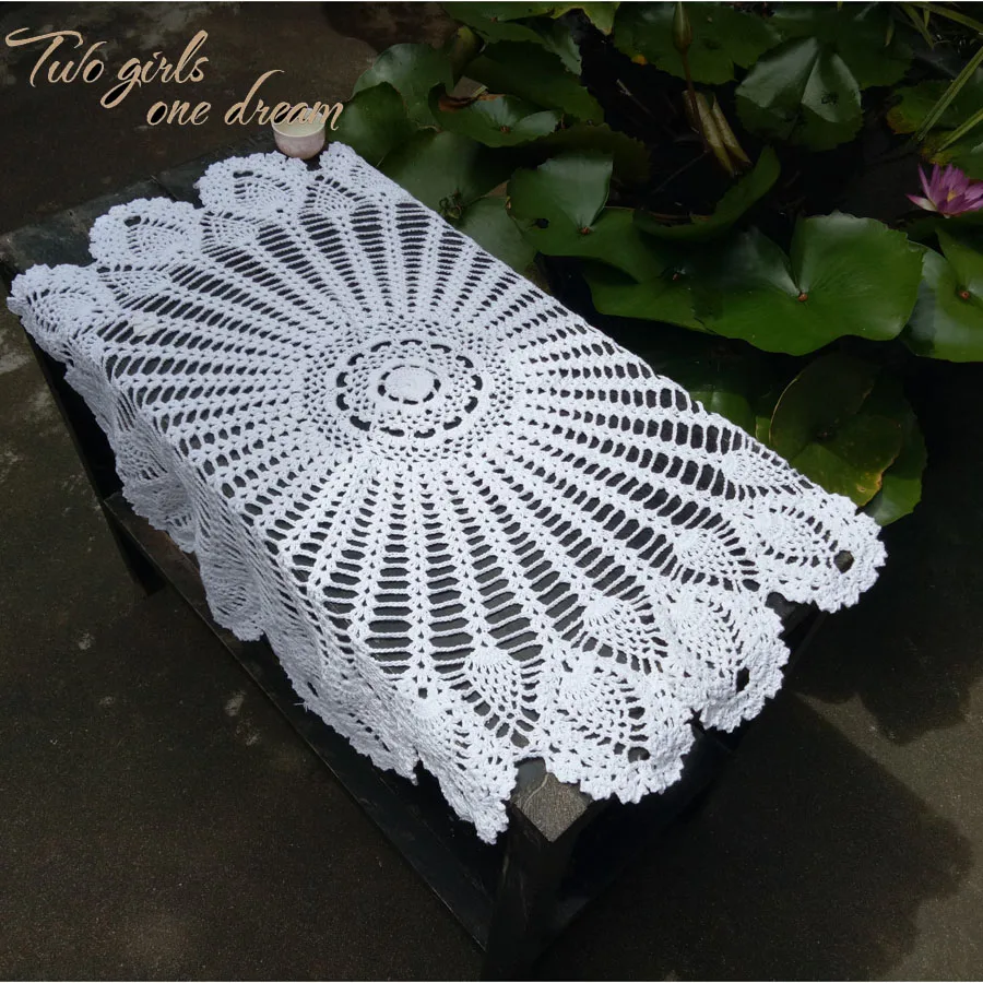 Разноцветная скатерть ручной работы с изображением цветов ананаса скатерти для