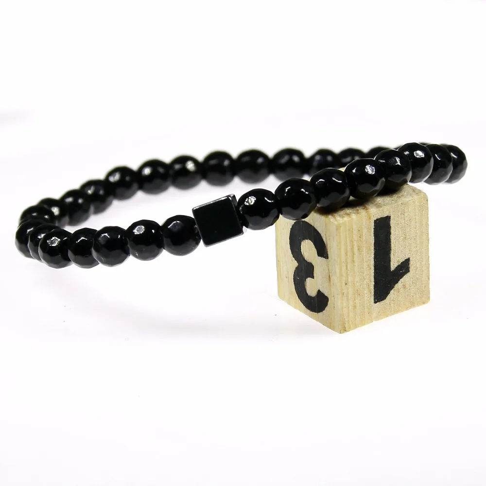 Веревка цепочка с натуральным камнем гематитовые браслеты для женщин и мужчин
