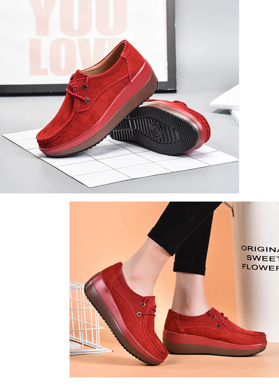 Plardin/Новинка; женские лоферы на плоской платформе; Замшевые слипоны; Moccains; женская весенняя обувь на плоской подошве; женские Сникеры на толстой подошве