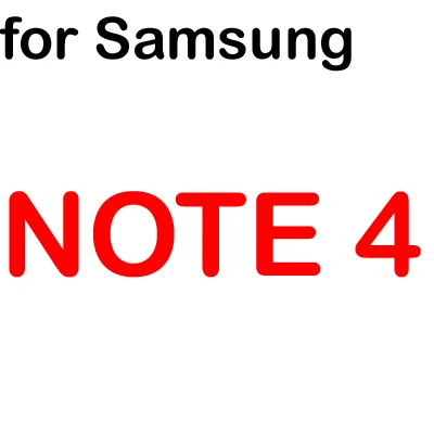 10 pcstemperedglassfor samsung Galaxy S2S3MINIS4 защитная пленка высокой прозрачности Экран протектор для samsung обратите внимание на возраст 2, 3, 4, 5, S5S6 S7 защитная пленка - Цвет: note4