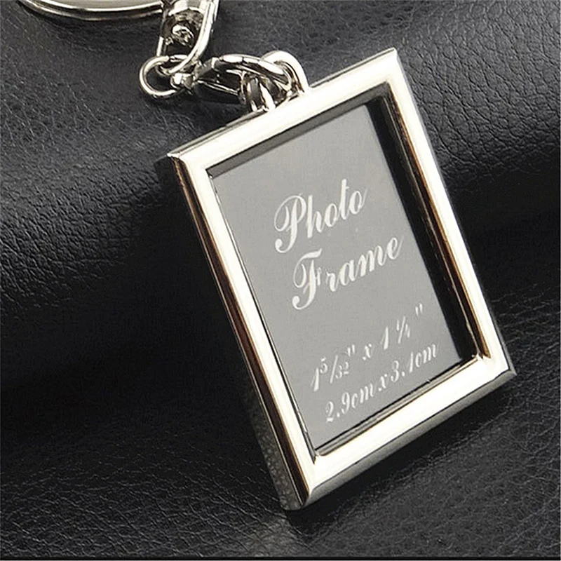 Фоторамка брелок DIY фотография ключ кольцо квадратная подвеска сумка