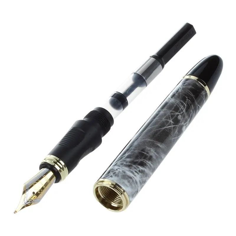 JINHAO X450 18 KGP 0 7 мм перо с широким основанием авторучка мрамор серый | Канцтовары для