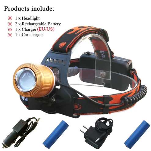 headlamp C Рыболовный Blu-Ray белый свет Головной фонарь светодиодный фонарь 18650 налобный фонарь светодиодный фонарик с зумом для зарядки Головной фонарь - Испускаемый цвет: headlamp C