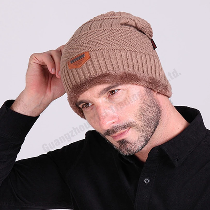 Зима мужская cap шапочки вязаные шапки крючком зима реверсивные beanies мужские шляпы