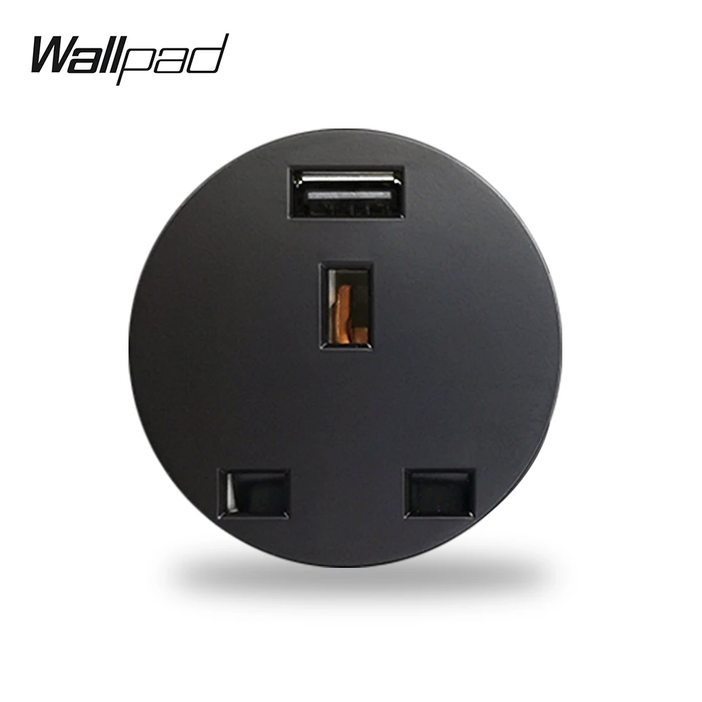 Wallpad L6 13A штепсельная вилка Великобритании электрическая розетка с 2.1A USB зарядным