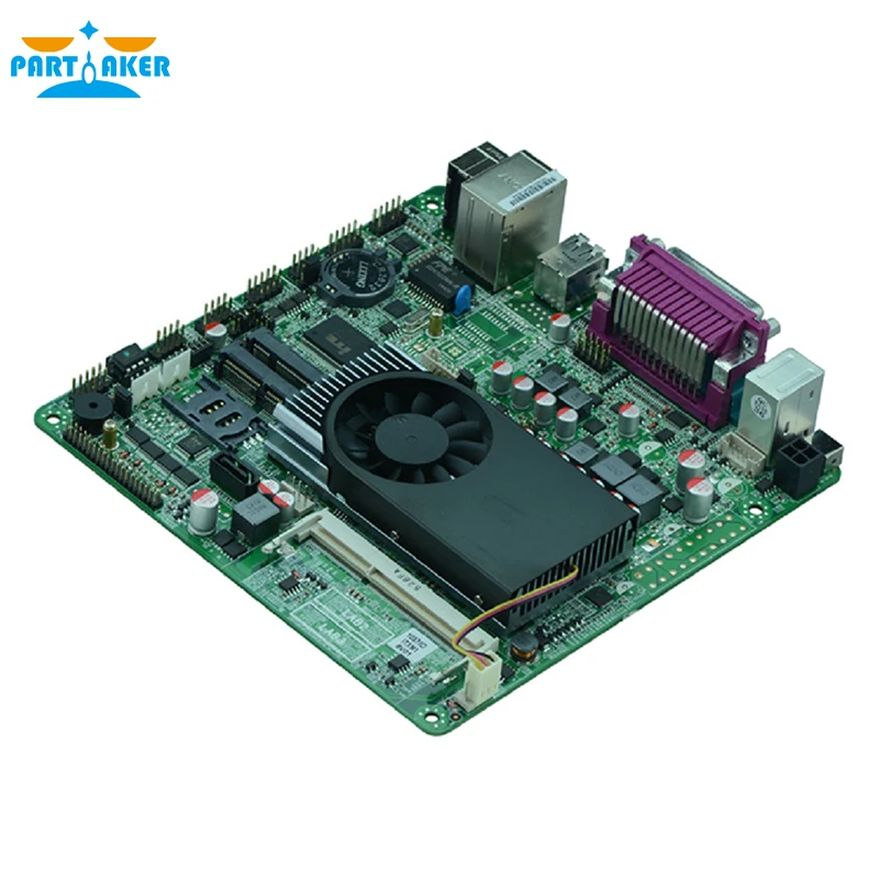1037u DC 12 В двойной 24 бит LVDS pos промышленные Материнские платы ATM мини-itx промышленных