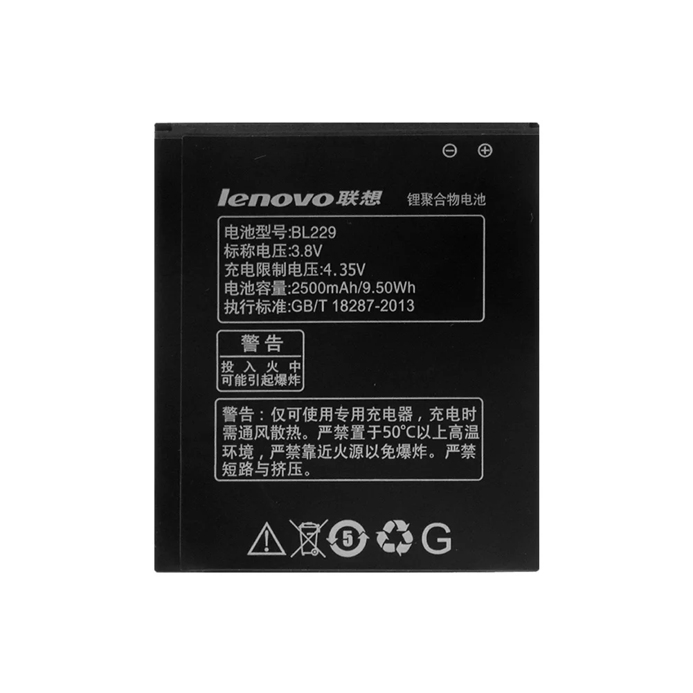 YCDC 3,8 V 2500Mah BL229 батарея замена литиевых батарей для lenovo A8 A808t A808t-i A806