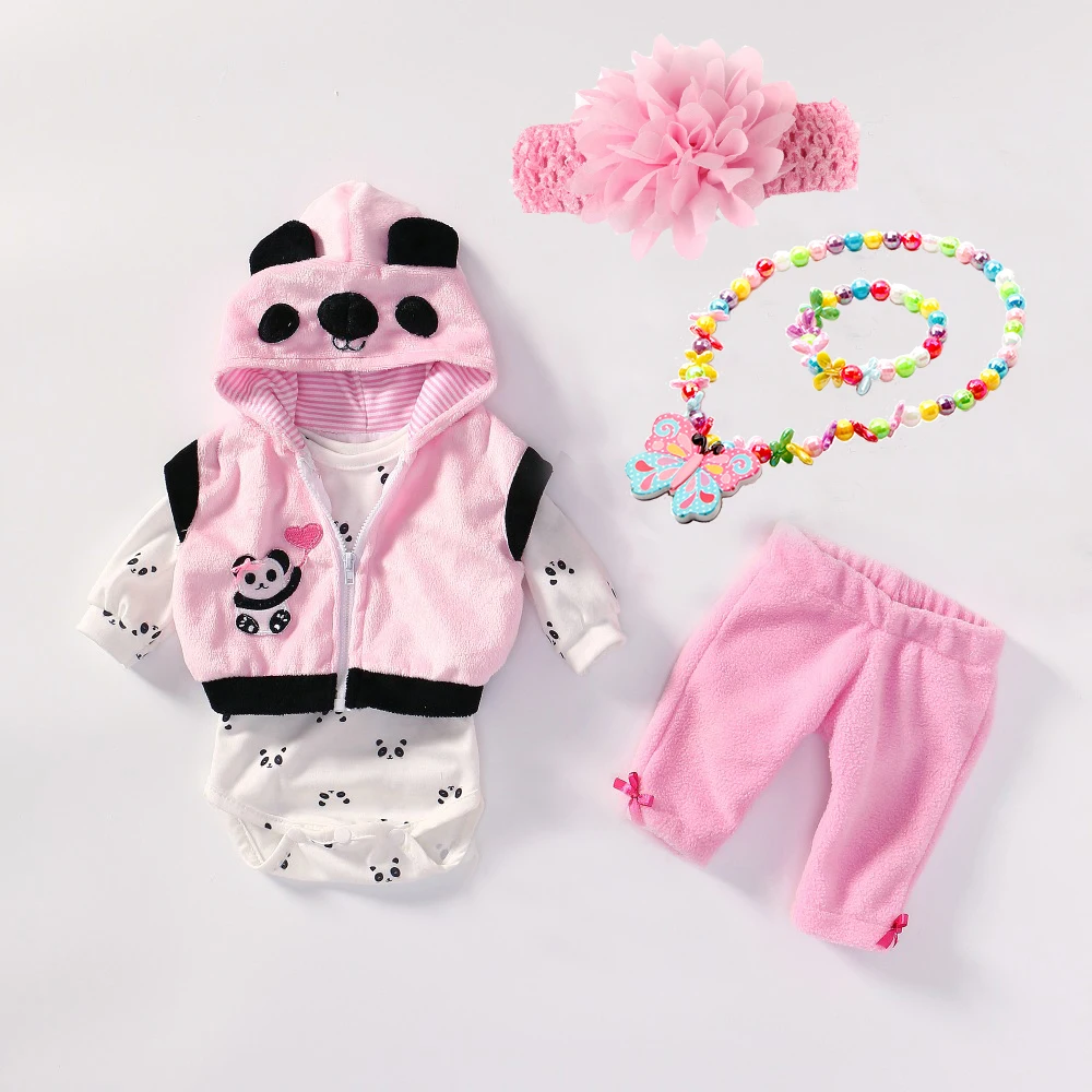 Детская Одежда для кукол Bebes Reborn, 50-55 см, силиконовая кукла reborn, аксессуары с браслетом, ожерелье