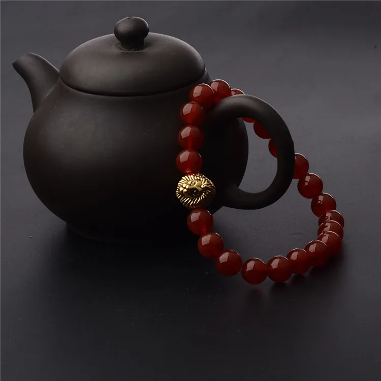 [Jimore] 18 Цвета Природный камень браслет стрейч Этническая Для мужчин ювелирные