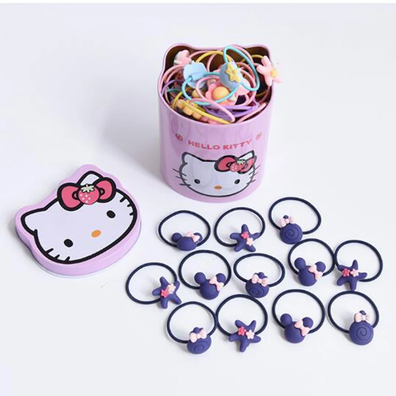 Wholesale 14 Pcs/LOT Cute Children'S Elastic Rubber Band Girls Hair Children Flower Cartoon Mouse Accessories | Аксессуары для