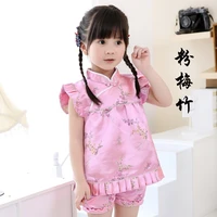 hot sale baby clothes sets qipao suit toddler outfits top quality baby dress panties