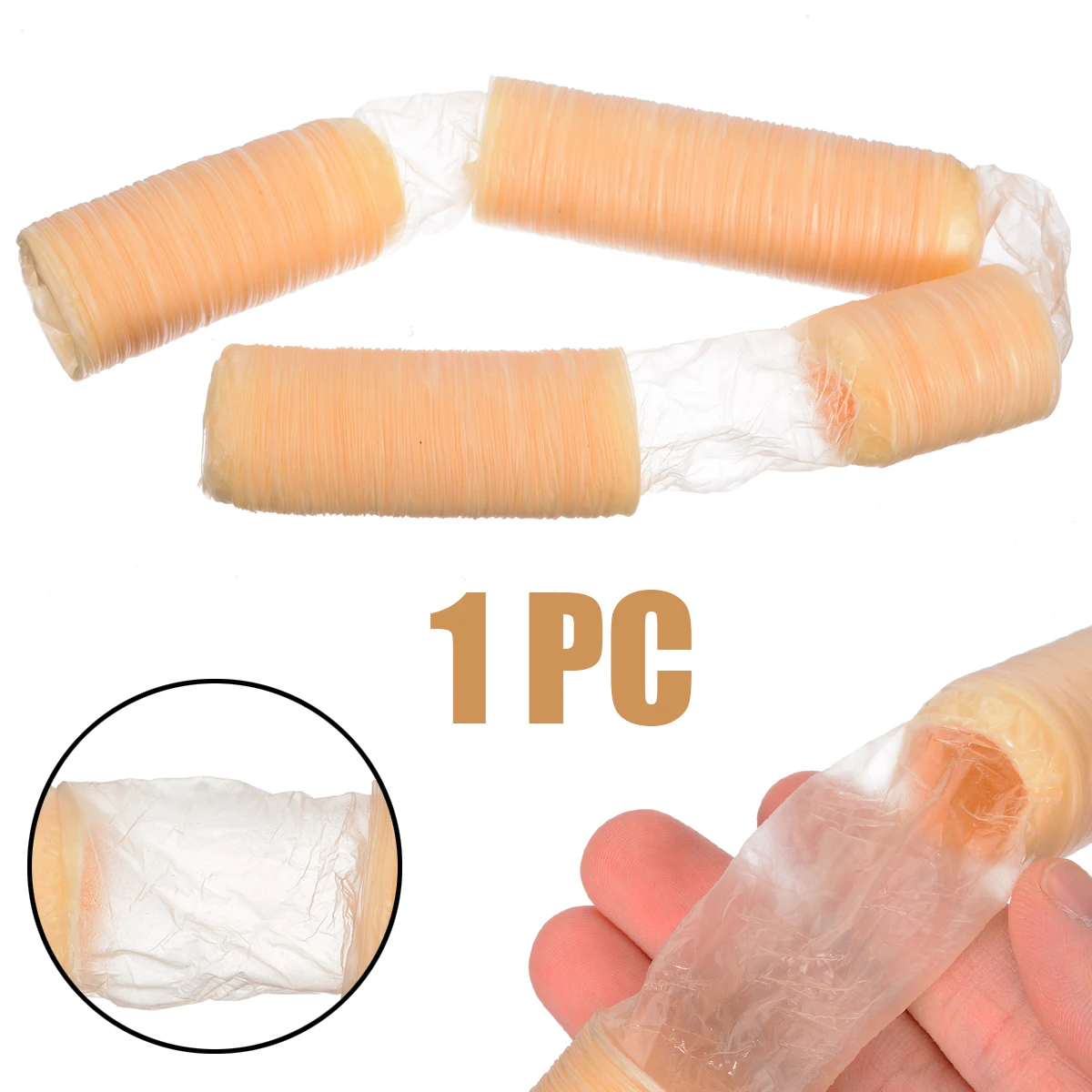 

1Pc 14M*26mm Natural Collagen Casings Skins Roast Sausage Collagen Casings for Making Smoked Roast Sausage Dried Sausage Hot Dog