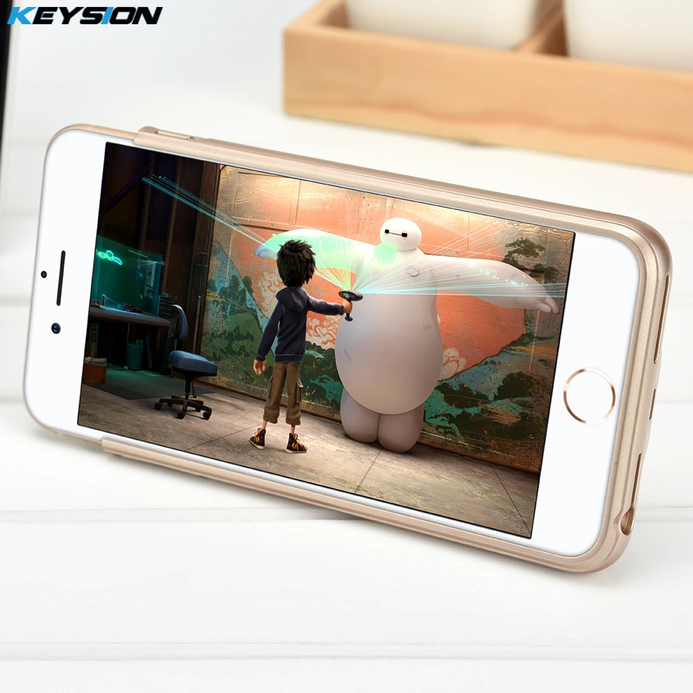 KEYSION 3000/4200 мАч портативный зарядный чехол для iphone 8 7 6s Plus аккумулятор зарядное
