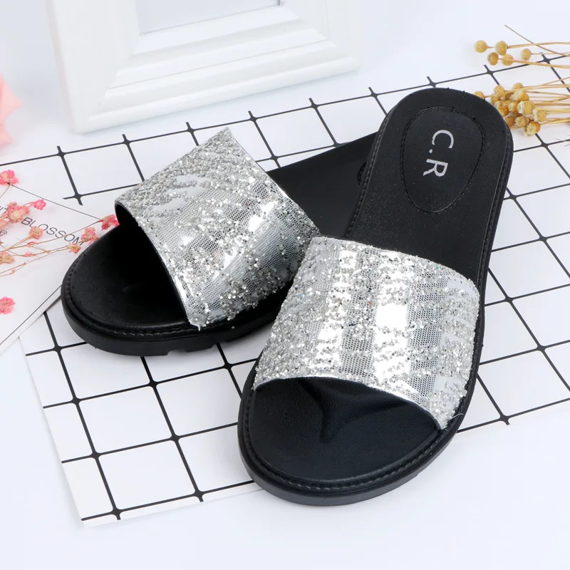 Брендовые летние женские шлепанцы пляжные сланцы модная Уличная обувь с