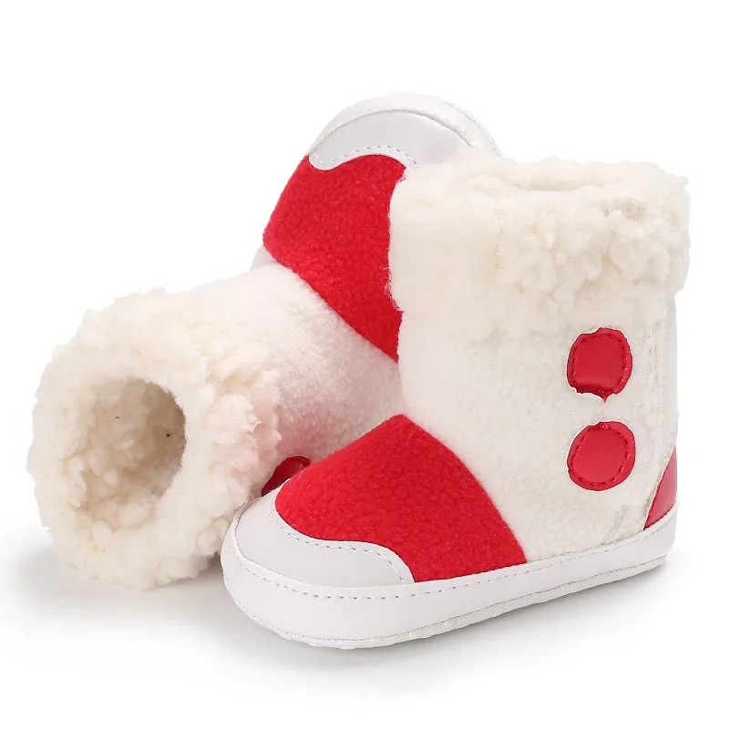 

2017 Baby Girls Autumn Winter Cute Cashmere Super Warm Boots Shoes Toddler First Walkers