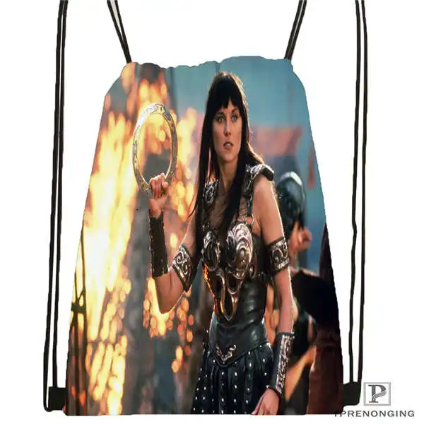 Custom Xena-рюкзак с кулиской большого размера-warrior сумка милый детский рюкзак (Черная