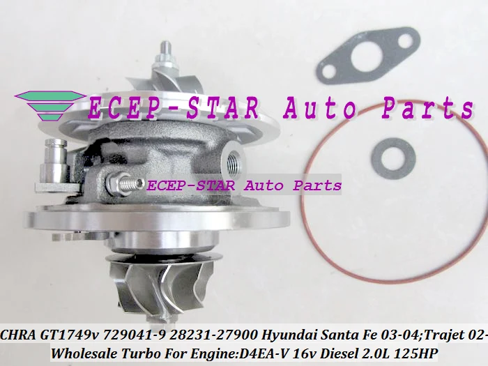 Турбокомпрессор GT1749V 729041 729041-5009S 28231-27900 для HYUNDAI Trajet Santa Fe CRDI 2003-05 D4EA-V 2.0L | Автомобили