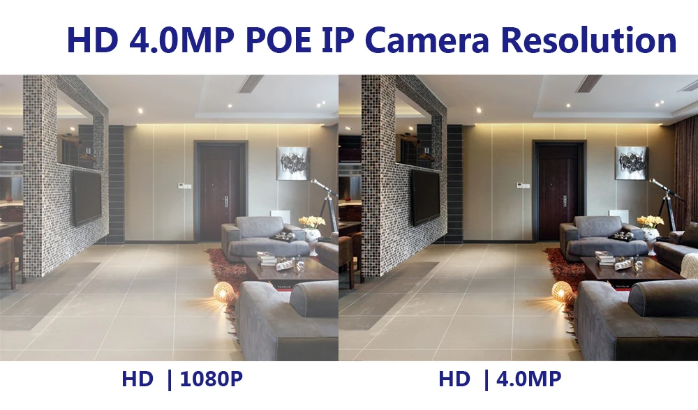 AHCVBIVN 4.0MP POE IP камера пуля видеонаблюдения ip-камера XMEYE ONVIF для POE NVR системы Водонепроницаемый Открытый ночного видения