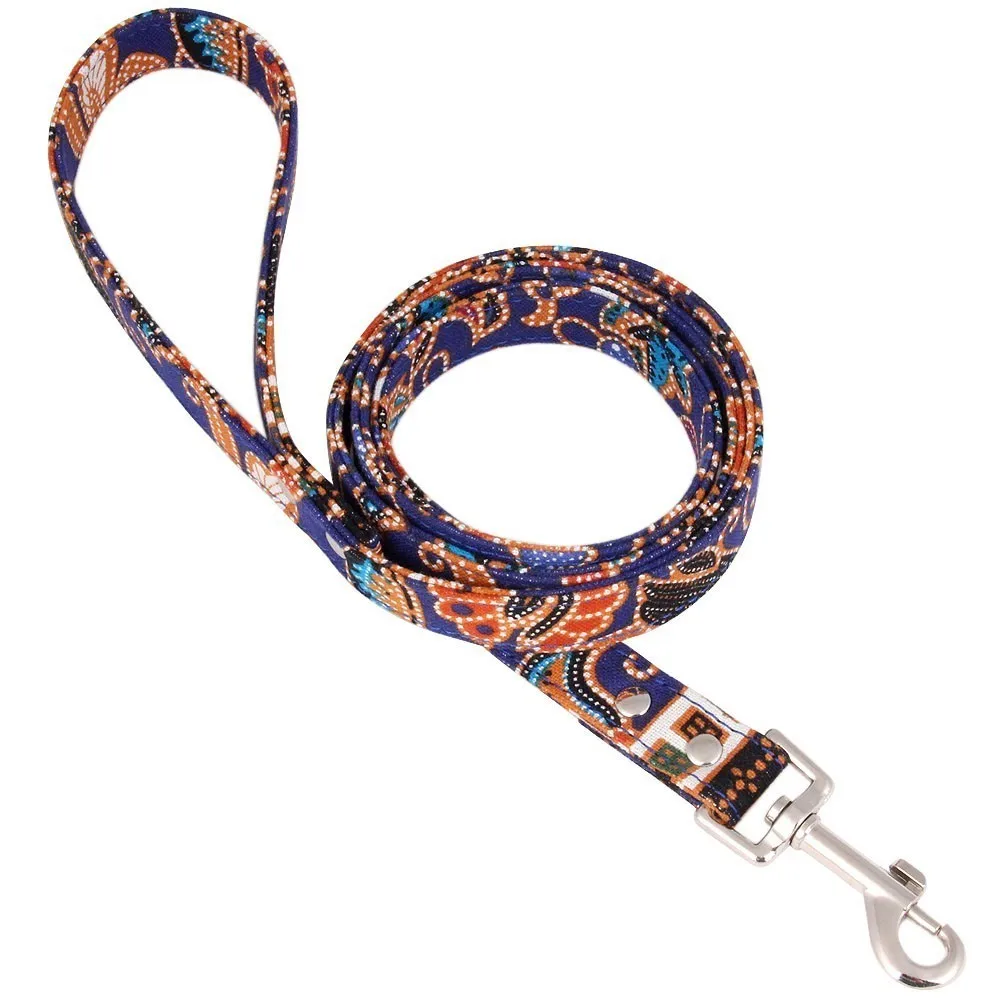 Blue Dog Leash 4 цвета мягкий Регулируемый Собачий Ошейник поводки для маленьких для средних и больших собак ошейник для ходьбы поводки для бега Dropshipping дропшиппинг - Цвет: Blue Dog Leash