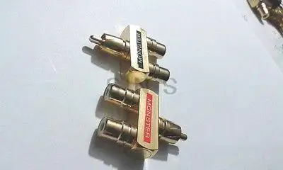 2pcs RCA Audio Y Splitter Plug Adapter 1 Male to 2 Female Gold Plated connector | Обустройство дома