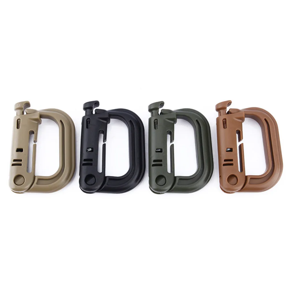 D образное кольцо из АБС пластика зажим для брелока ключей выживания кемпинга
