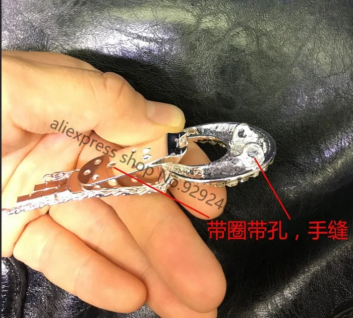 Серебристый металл комбинированный кнопка на застежке с прозрачной серого цвета