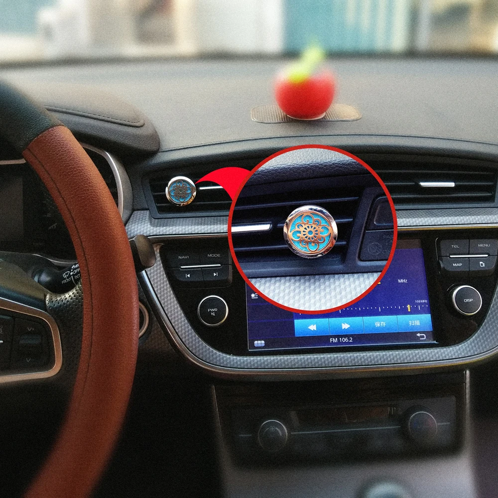 1 шт. 30 мм из нержавеющей стали автомобильный диффузор кулон парфюм ароматерапия