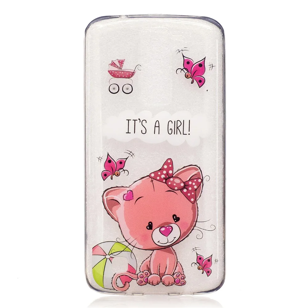 Для LG K7 LGK7 чехол для Coque милый мягкий Силиконовый ТПУ чехлы Мобильный защитный на