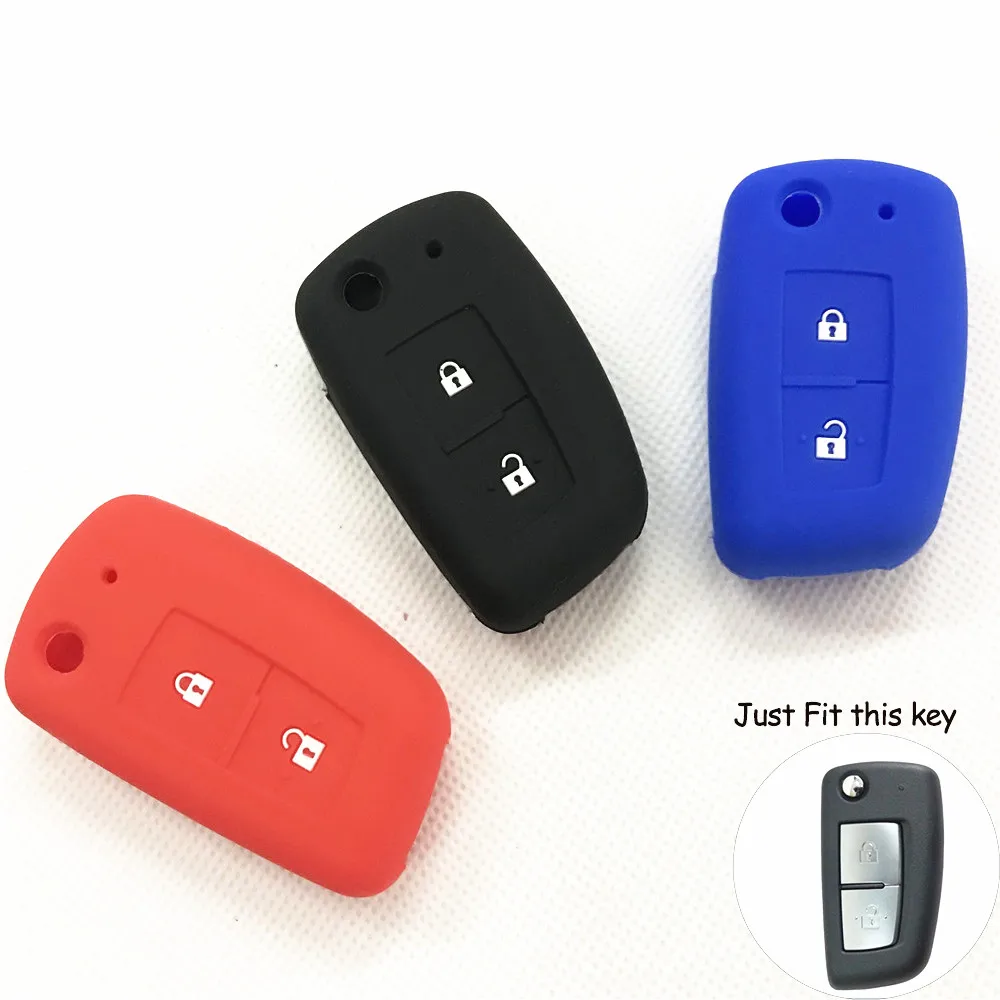 2 кнопки силиконовый Автомобильный Дистанционный брелок оболочки чехол для Nissan X