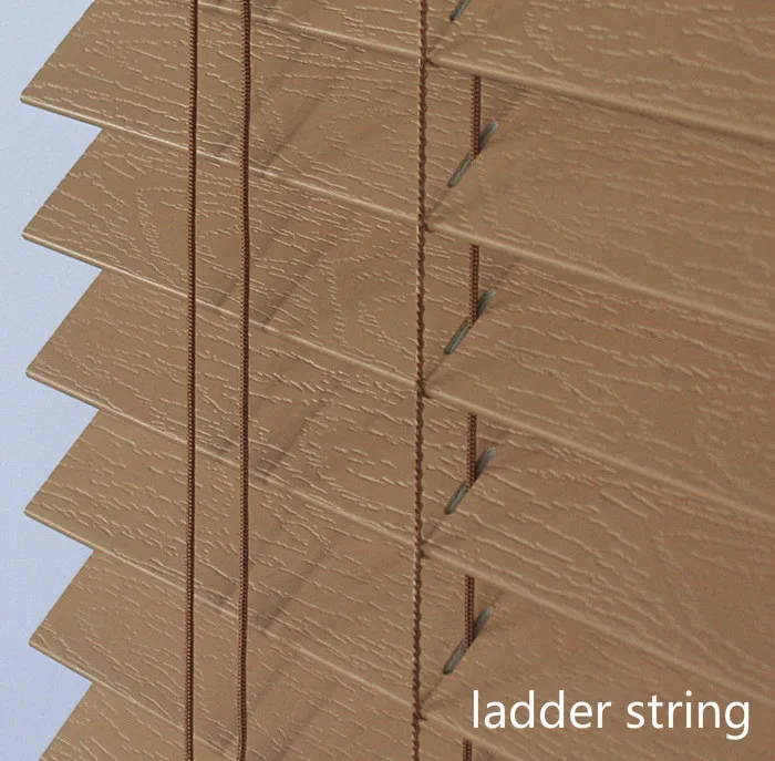 50MM PVC Fauxwood Venetian Plastic Blinds Sample White Window Blinds Home Decorations Horizontal Household Products Rope