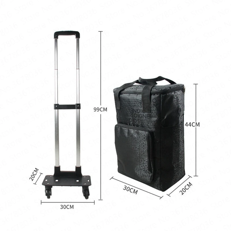 Складная сумка тележка портативная корзина универсальное колесо для покупки