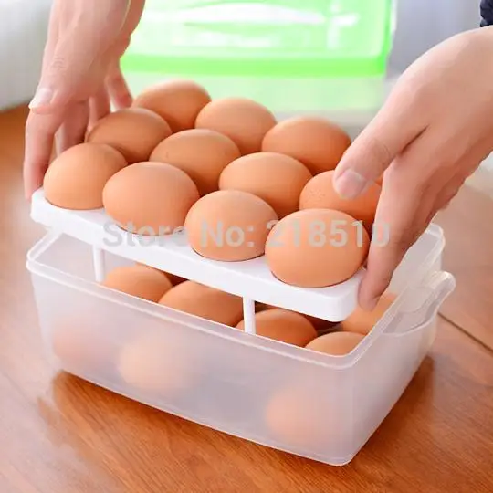 Кухонный Контейнер для яиц коробка для хранения 24 Сетки Коробка для хранения емкость портативные контейнеры для холодильника( игрушка-подарок