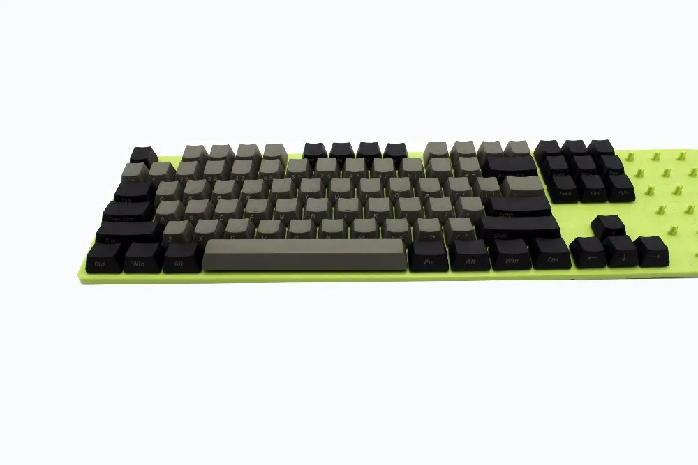 YMDK черный серый смешанный Dolch толстый PBT 104 87 61 колпачки для ключей Mac ключи OEM